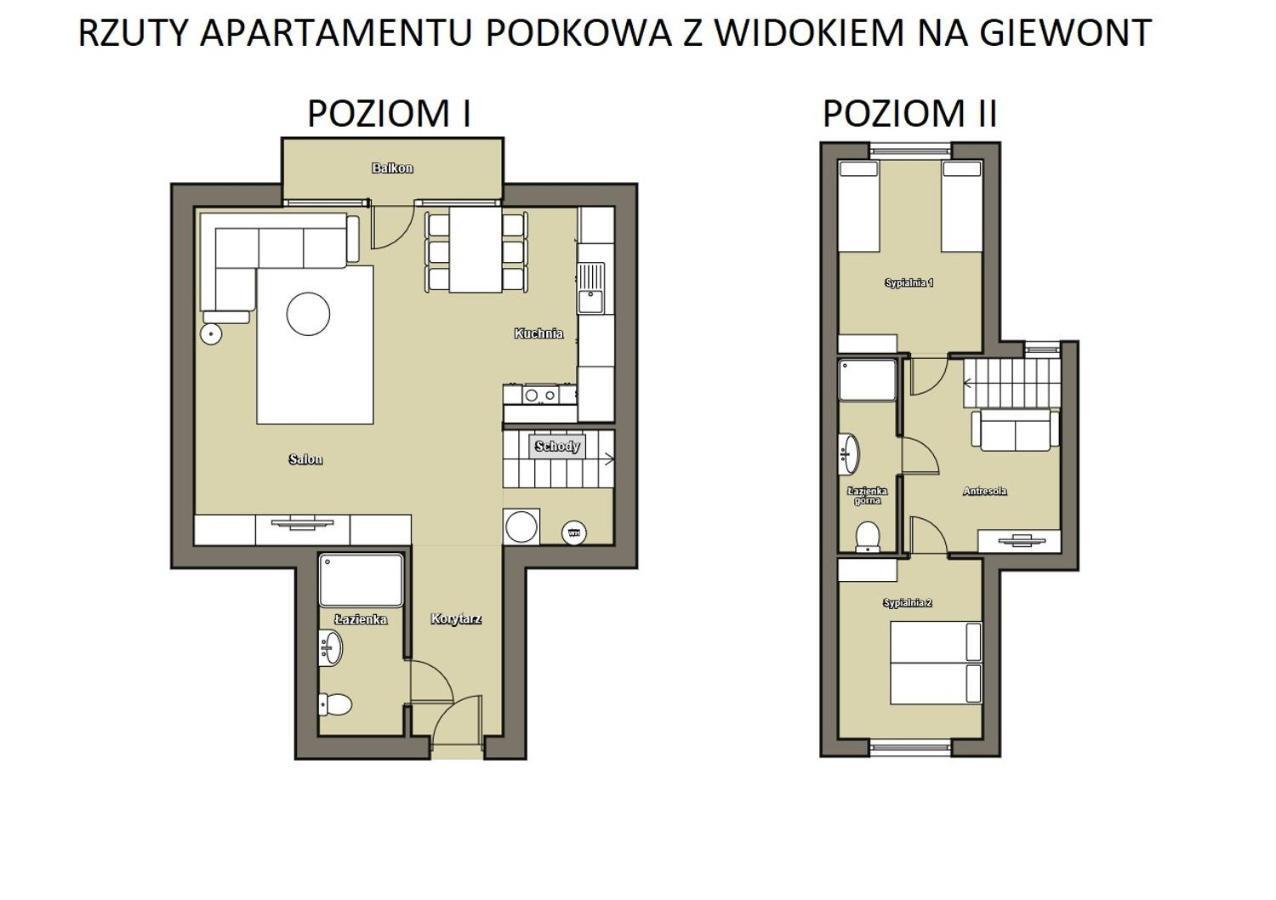 Apartament Podkowa Z Widokiem Na Giewont Koscielisko Exterior photo